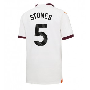Lacne Muži Futbalové dres Manchester City John Stones #5 2023-24 Krátky Rukáv - Preč
